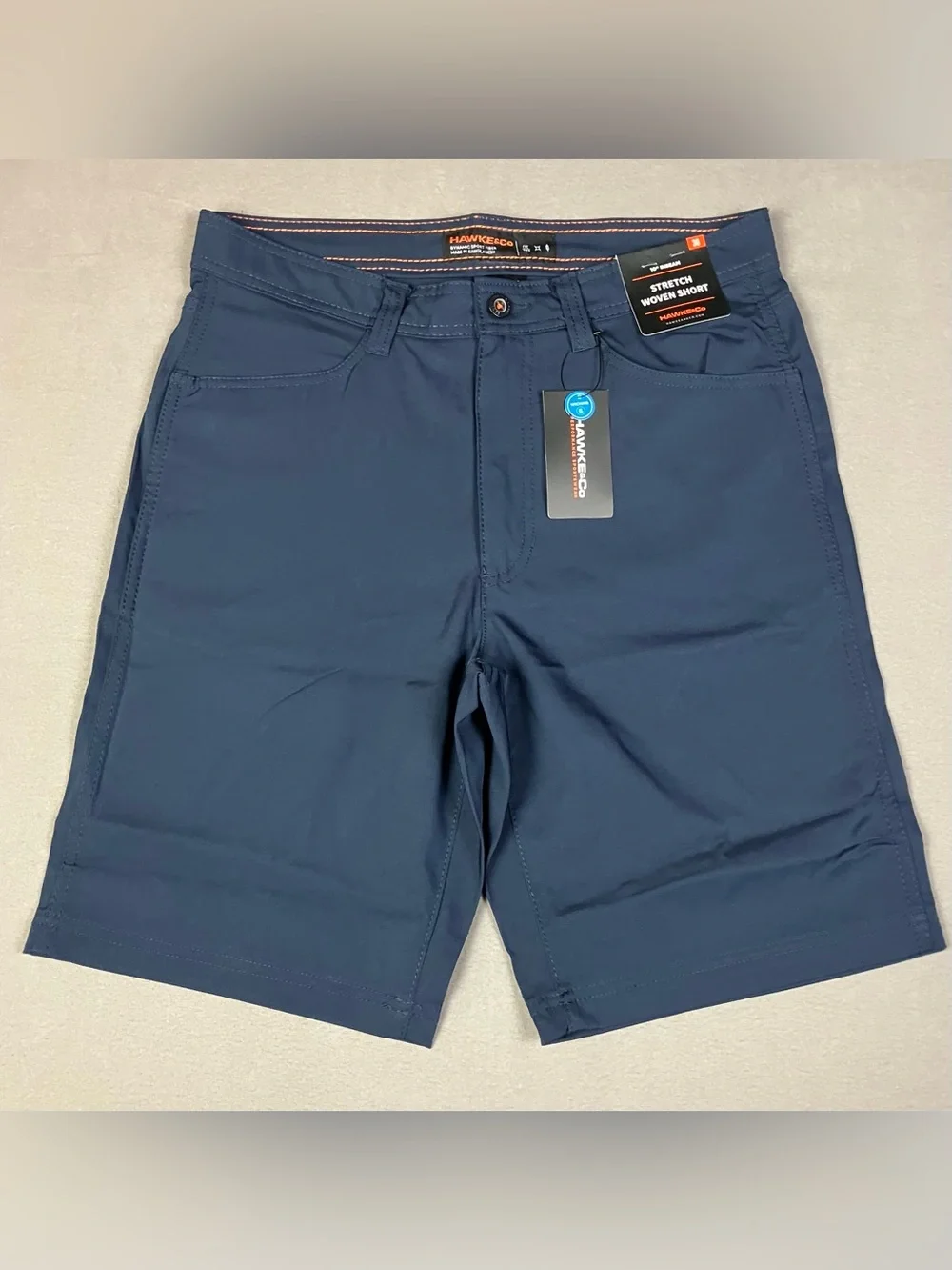 Hawke & Co. Men’s Size 30 Stretch Woven Performance Shorts Navy Blue NWT!